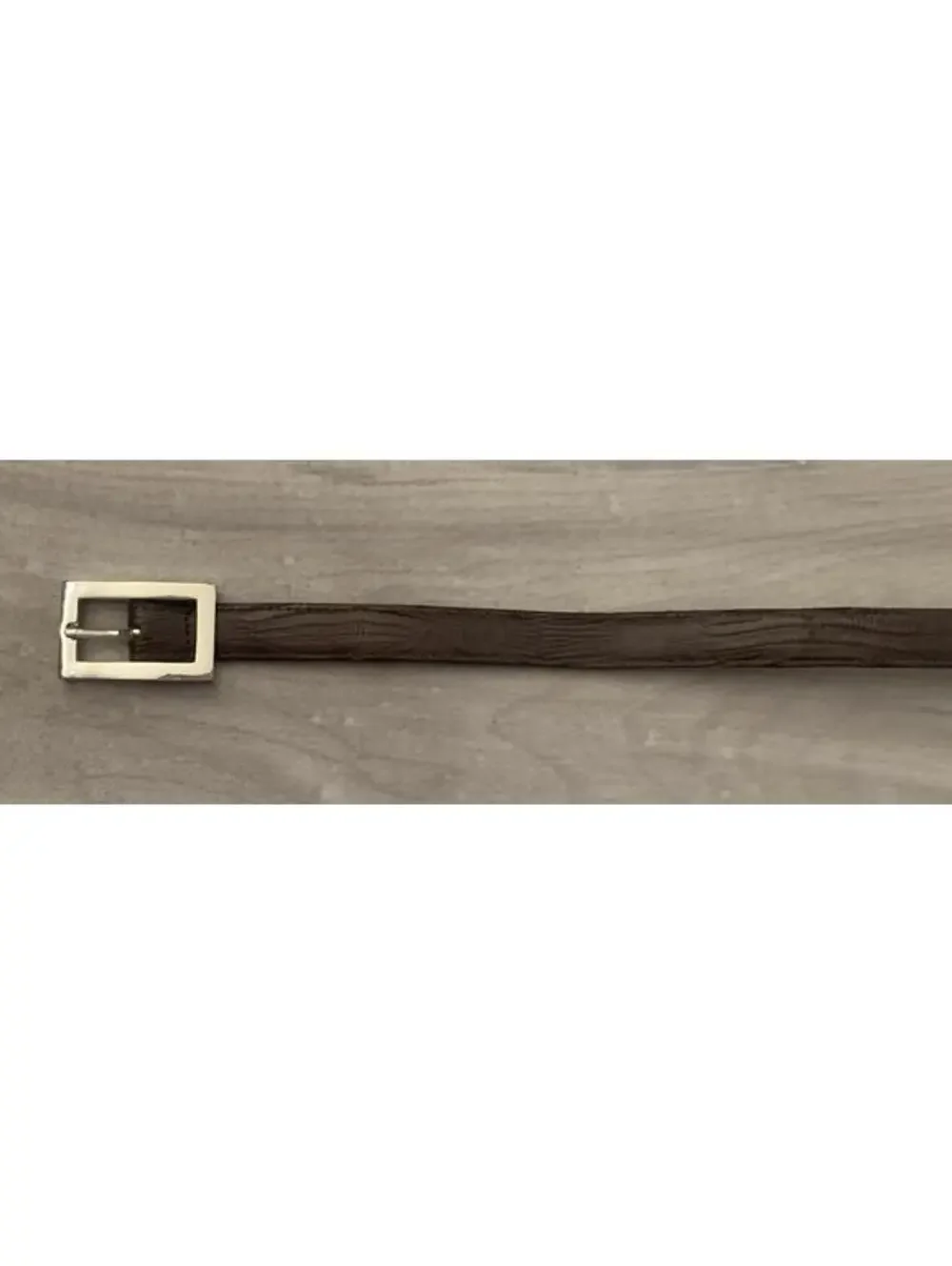 Ladies J Crew Genuine Lizard Brown Belt Vintage Made In Spain Size 32 - Picture 3 of 10